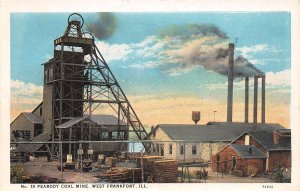 J69/ West Frankfort Illinois Postcard c1915 Peabody Coal Mine  99