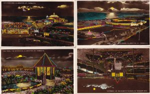 Great Yarmouth At Night 6x Vintage Real Photo Postcard s