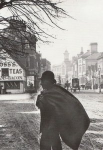 Backpacker at Moss Corner Old Tea Shop Restaurant Hitchin Hertfordshire Postcard