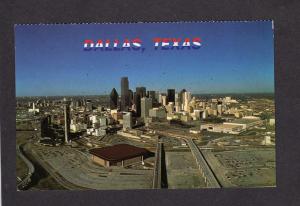 TX View Dallas Texas Bldgs Postcard Skyline