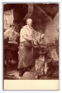 Pat Ryan By the Forge Painting By John Nagle UNP DB Postcard  Z10