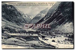 Old Postcard Dauphine Berarde the Valley of Veneon Cheret of the head of the ...