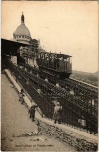 CPA AK PARIS 18e Montmartre. Sacré-Coeur et Funiculaire (980278)