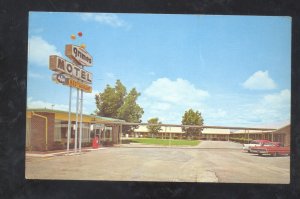 TROY ALABAMA GRIMES MOTEL RESTAURANT VINTAGE ADVERTISING POSTCARD OLD CARS