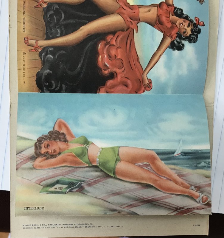 Minsky Bros.  Postcard Booklet “Pin Ups”