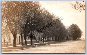K47/ Rockford Ohio RPPC Postcard c1910 Main Street Homes 146