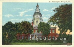 Annapolis, Maryland, MD State Capital USA Unused 