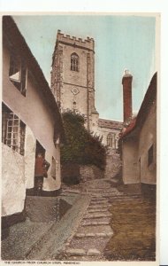 Somerset Postcard - The Church From Church Steps - Minehead - Ref 15025A