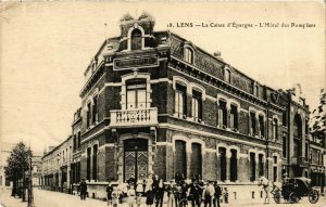 CPA LENS - La Caisse d'Épargne - L'Hotel des Pomplers (976570)