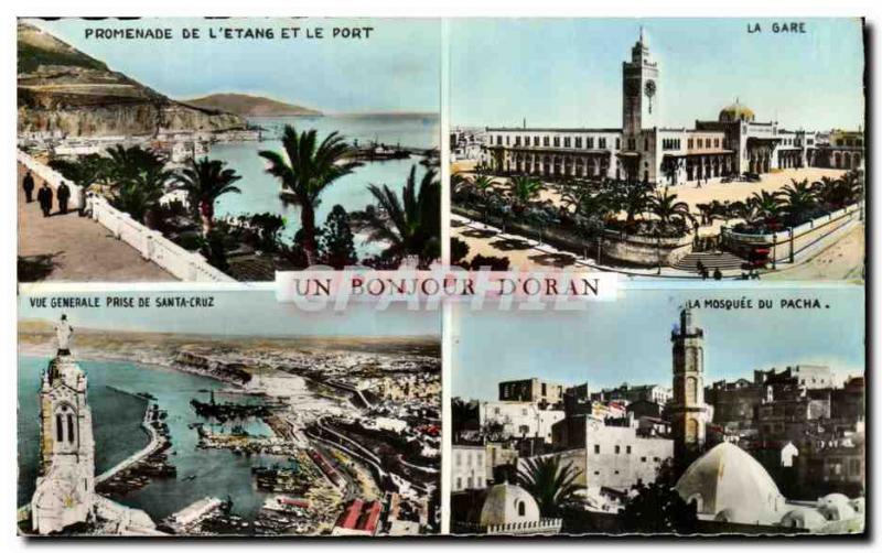 Old Postcard A Hello D Oran