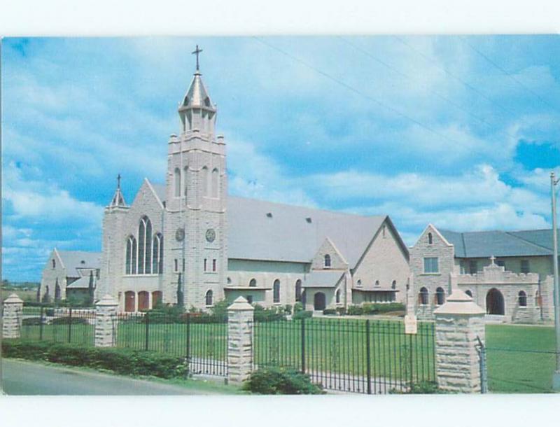 Pre-1980 CHURCH SCENE San Juan Texas TX W5545