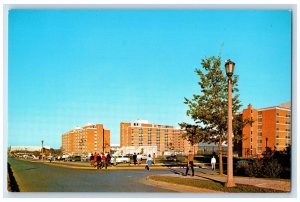 Part of Pollock Halls The Pennsylvania State University Street Cars Postcard