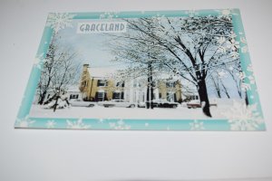 Snow at Graceland Memphis Tennessee Postcard Taylor Specialties TS101 31504