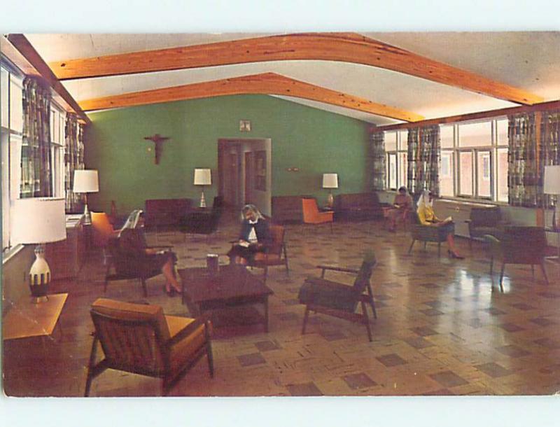 Bent - 1950's LOUNGE AT DOMINICAN RETREAT HOUSE Schenectady New York NY Q8682