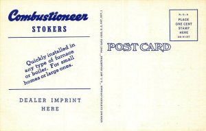 Automatic Coal Heat That's Combustioneer, Curteich Advertising Postcard