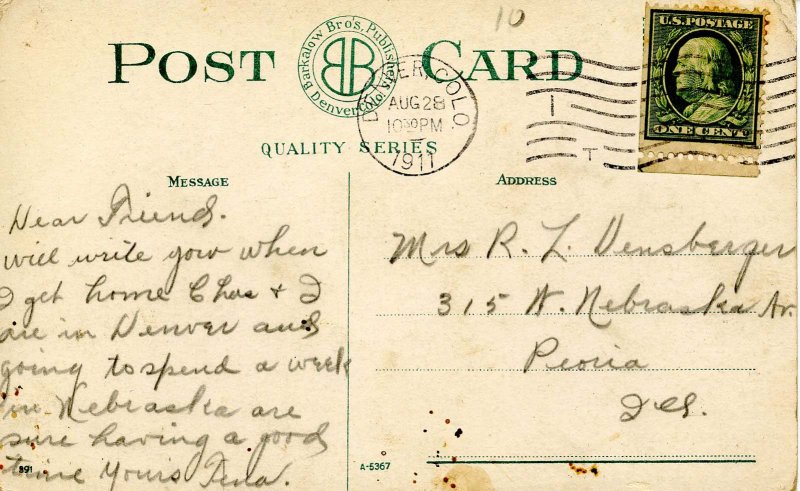 CO - Denver. White City at Night