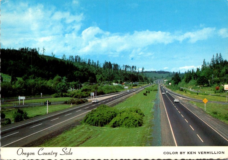 Oregon Countryside Seen From The Freeway