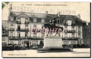 Old Postcard Vannes Hostellerle Dauphin Station and Richemont Horse Horse