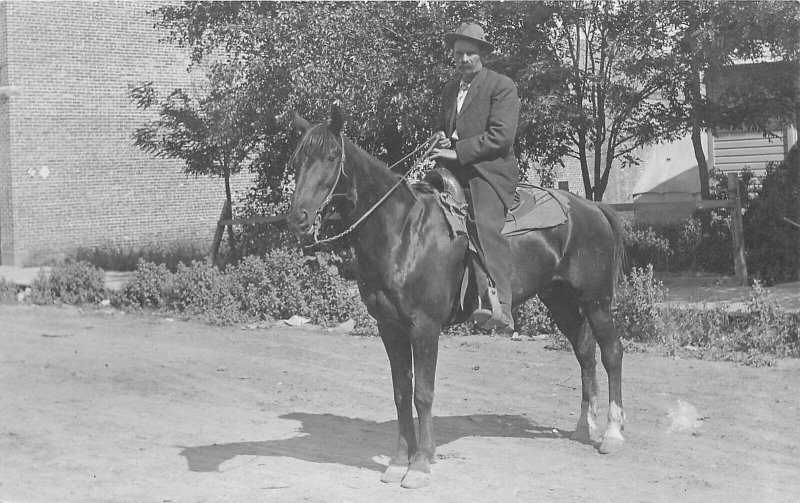 Postcard RPPC Colorado Vale Fred Kingsburg horseback C-1910 23-3361