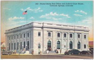 Exterior,United States Post Office and Federal Court House,Colorado Springs,C...