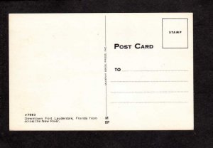 FL Downtown New River Homes Houses Bldgs Ft Fort Lauderdale Florida Postcard