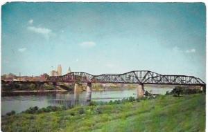 Five bridges and River from Devou Park, Cincinnati, Ohio