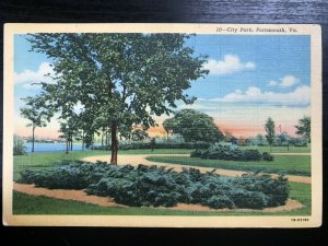 Vintage Postcard 1940 City Park Portsmouth Virginia