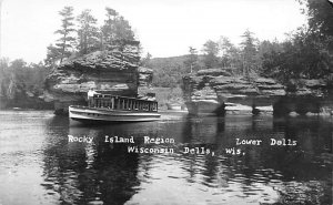 Rocky Island Region Lower Dells, Real Photo - Wisconsin Dells, Wisconsin WI  