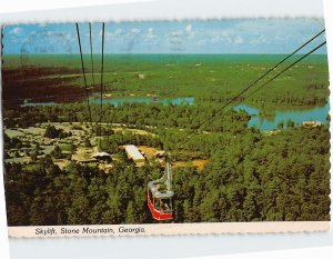 Postcard Skylift, Stone Mountain, Georgia