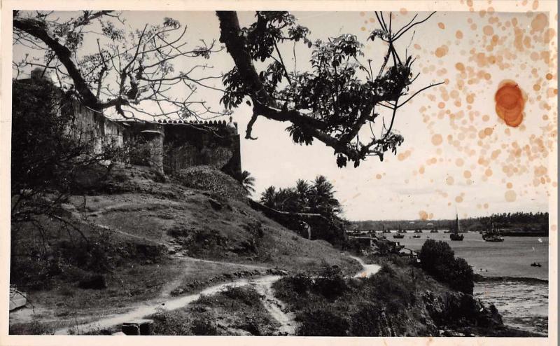 Mombasa Kenya Fort Jesus Scenic Real Photo Antique Postcard (J34894) 