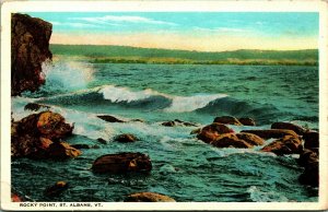 Rocky Point St Saint Albans Vermont VT UNP WB Postcard D12