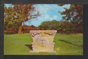 Sun Stone,Nauvoo State Park,Nauvoo,IL Postcard 