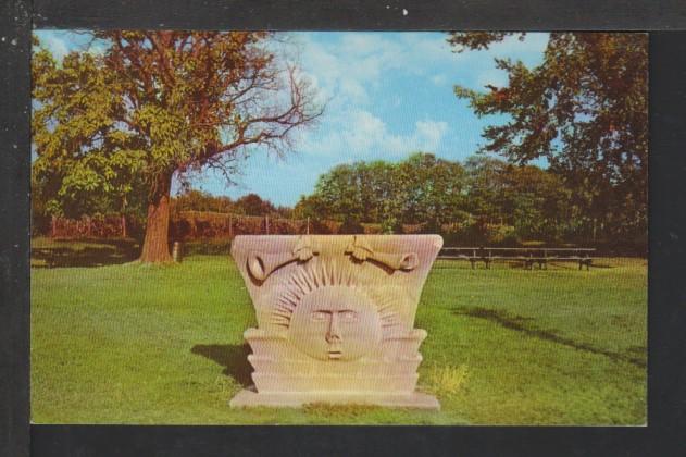 Sun Stone,Nauvoo State Park,Nauvoo,IL Postcard 