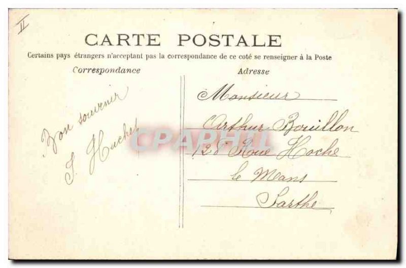 Postcard Old St Germain en Laye Statue Thiers