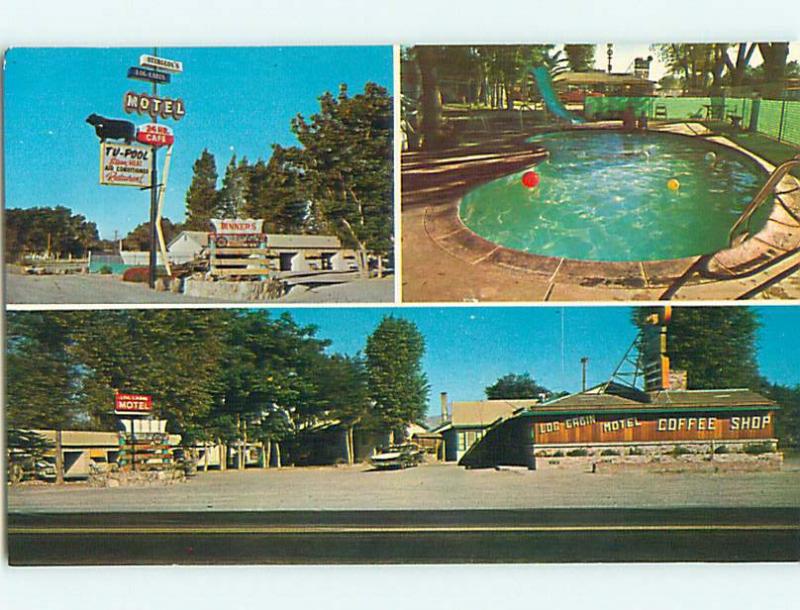 Unused Pre-1980 LOG CABIN MOTEL & COFFEE SHOP RESTAURANT Lovelock NV u6737-12