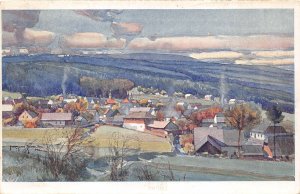 BT3023 jar setelik pec pod cerchovem Klentsch painting postcard  czech republic