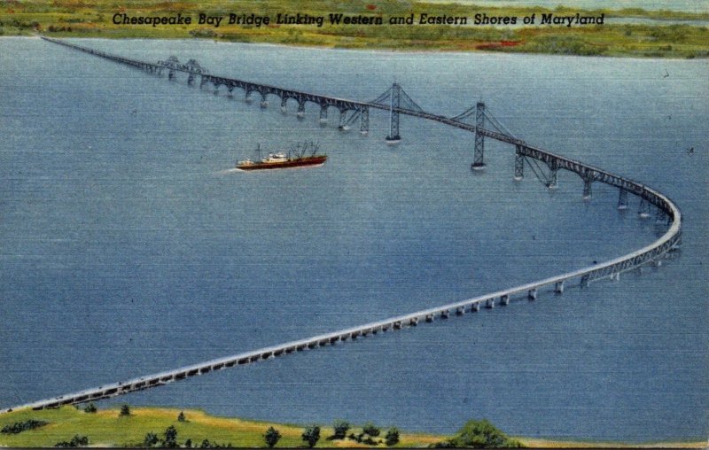 Maryland Chesapeake Bay Bridge Curteich