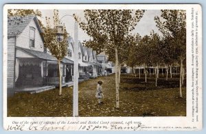 1906 LAUREL BETHEL CAMPGROUND DELAWARE 14th YEAR COTTAGES LOLETIE SMITH POSTCARD