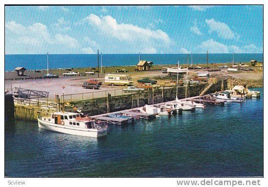 Marina at Entrance of Matane River , Quebec , Canada , 50-60s