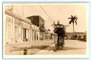 Early Calle Capdevila Trinidad Cuba Real Photo RPPC Postcard (D6)