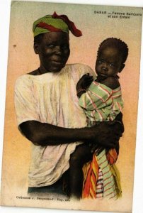 CPA AK Senegal-Dakar-Femme Bambara et son Enfant (235504)