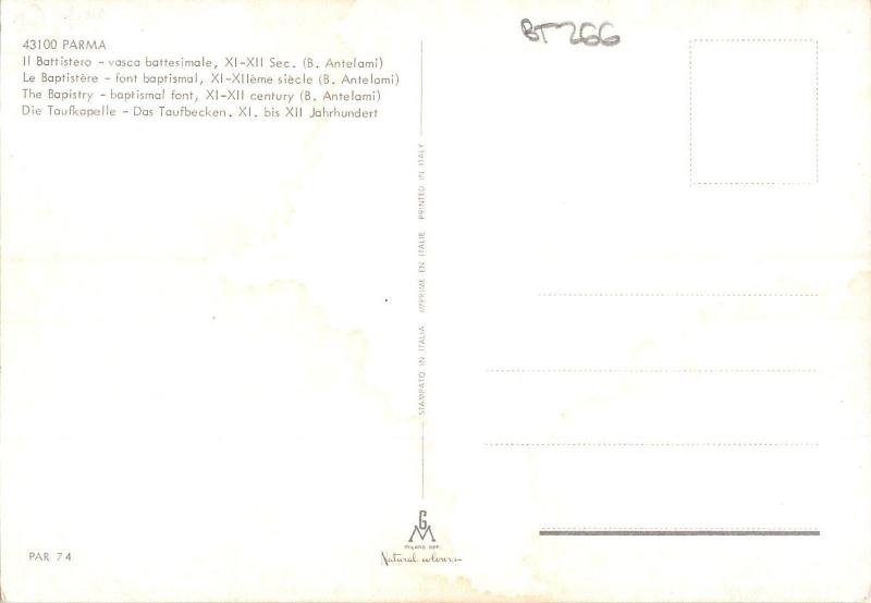 BT0266 Il battistero parma   Italy