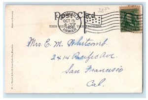 1909 Grass House Manoa Valley Honolulu Hawaii HI Posted Antique Postcard