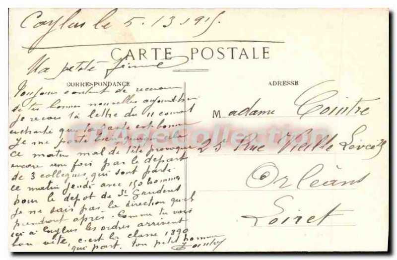 Postcard Old Tarn et Garonne Chateau Caylus