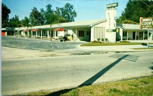 1950s Dunkel Motor Court U.S. Highway 41 Dunnellon FL Postcard