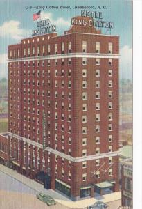 North Carolina Greensboro King Cotton Hotel Curteich