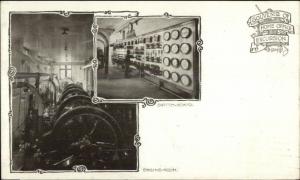 Newark NJ Home Office Excursion Engine Room Switchboard c1905 Postcard jrf
