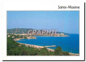 Modern Postcard Sainte Maxime Var Beach Croisette deep city