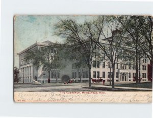 Postcard The Auditorium, Minneapolis, Minnesota