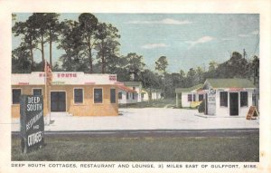 Gulfport Mississippi Deep South Cottages Restaurant Vintage Postcard AA38489